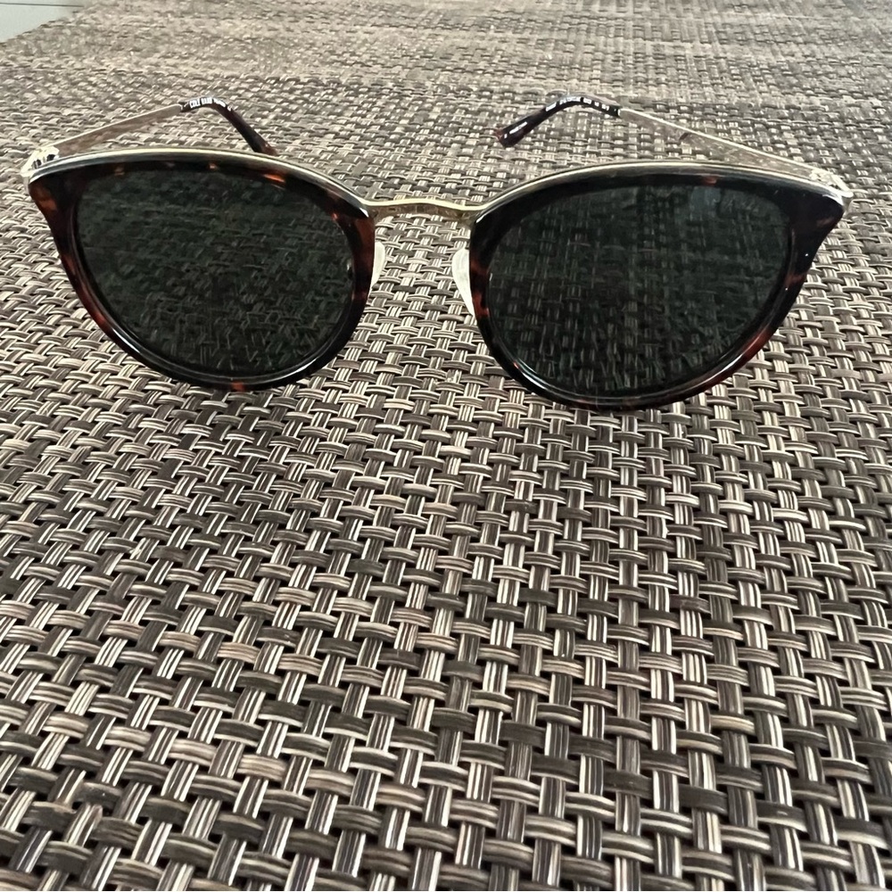 Cole Haan CH9007 215 Tortoise Polarized Sunglasses Gold/Tortoise Frame Gray Lens